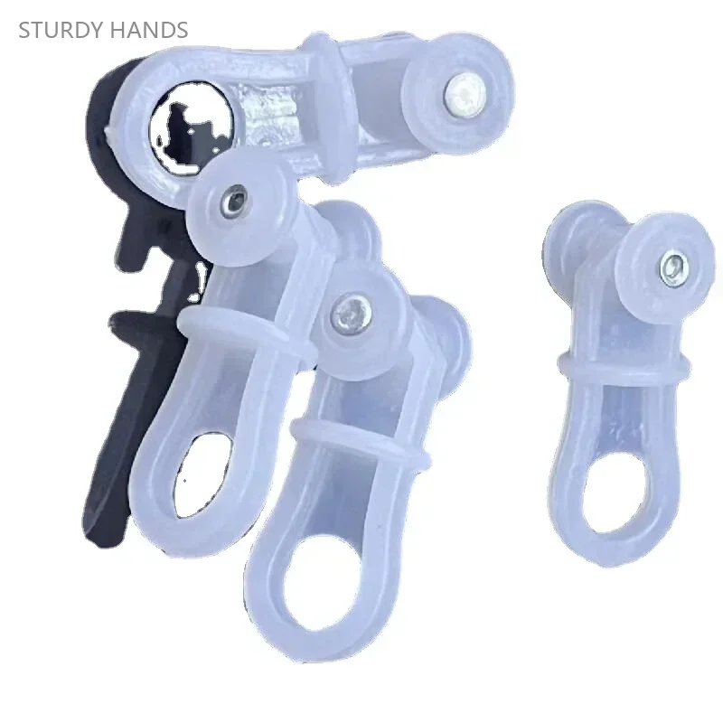 100PCS plastic curtain track pulley old-fashioned curtain bead roller hook wheel window decoration hardware accessories