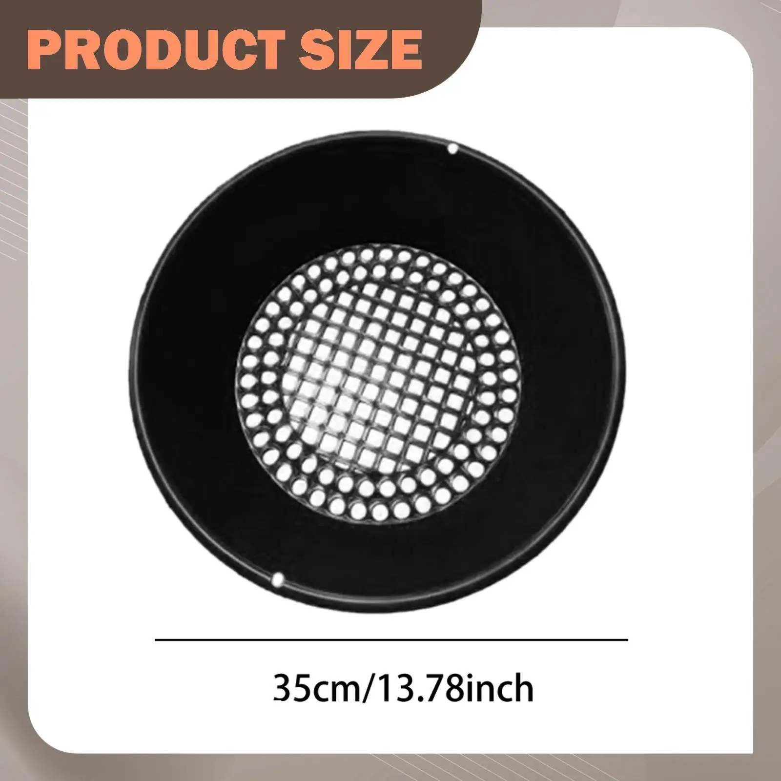 Gold Sifting Pan Classifier Screen Portable 35cm Easy to Use Sifter for Village Mining Site Rivers Trip Beach Combing