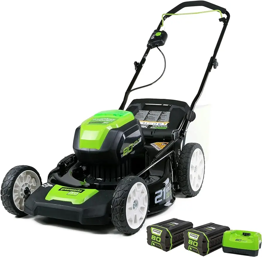 

80V 21" Brushless Cordless (Push) Lawn Mower (75+ Compatible Tools), (2) 2.0Ah Batteries and 30 Minute Rapid Charger Included