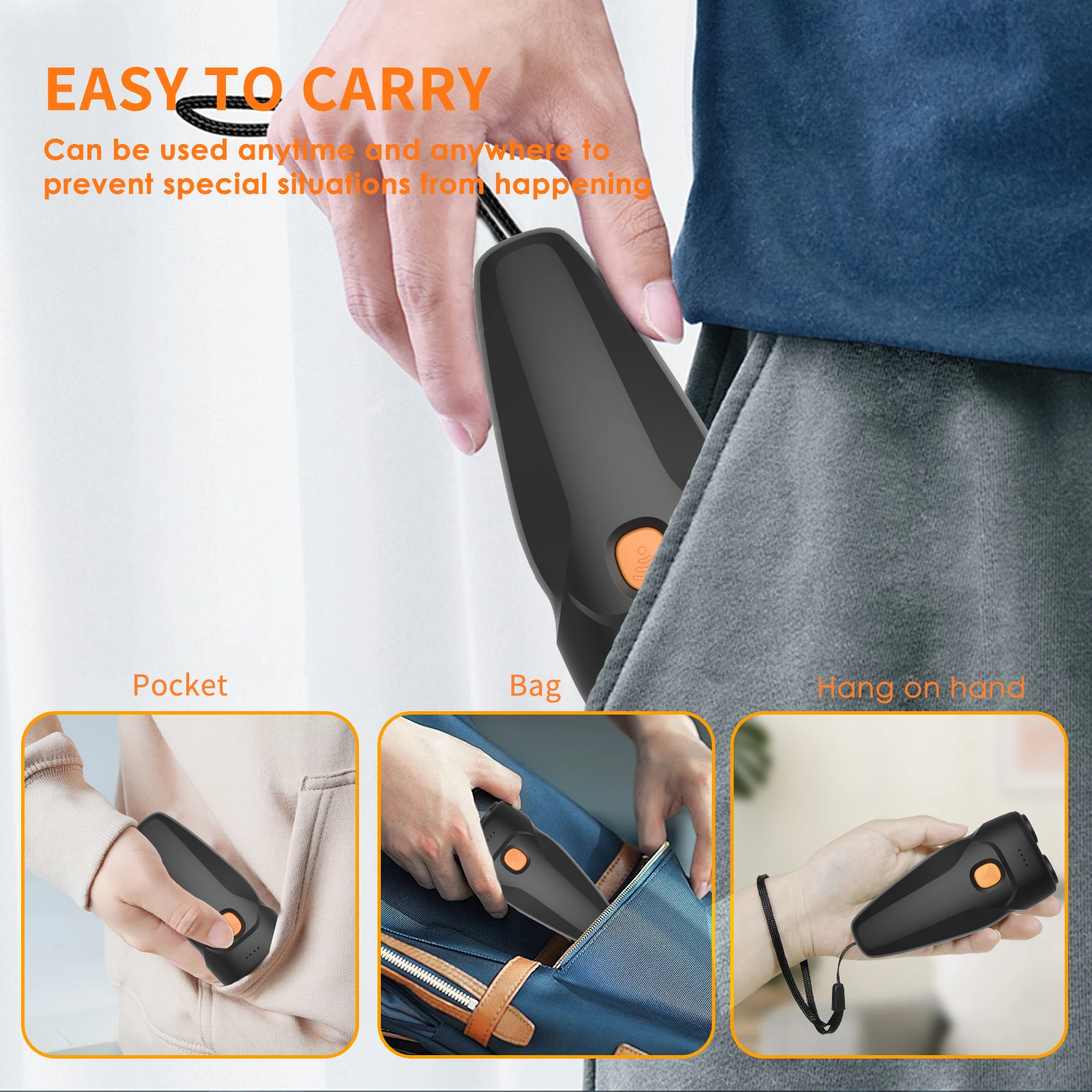 مبيد الحشرات بالموجات فوق الصوتية مع التحكم التلقائي في النباح 2 في 1 جهاز تدريب الحيوانات الأليفة المحمول بعمر بطارية طويل #4