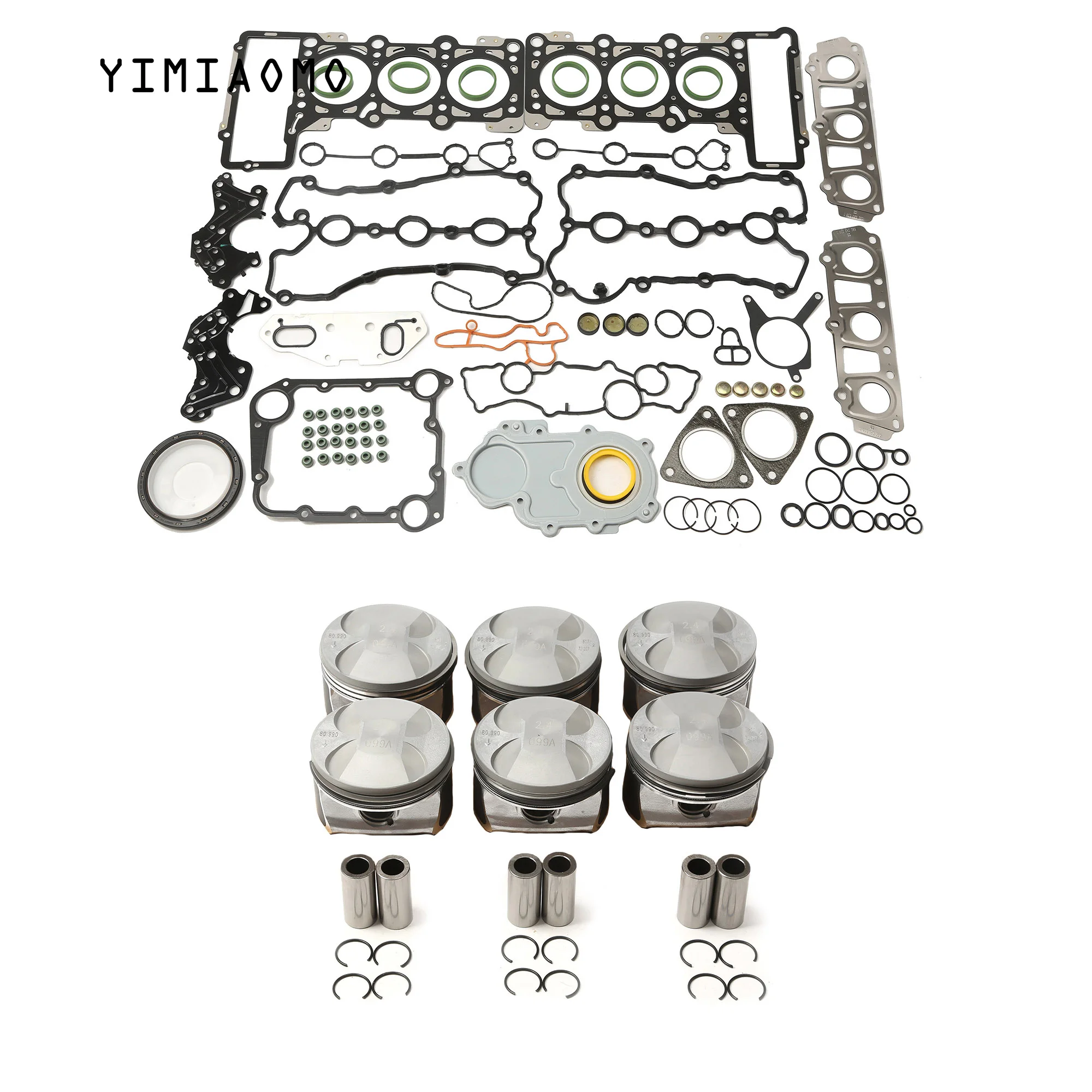 

06E107065CQ комплект для ремонта двигателя и поршень для AUDI A6 C6 Avant 2,4 quattro 2005-2008 06E253039C