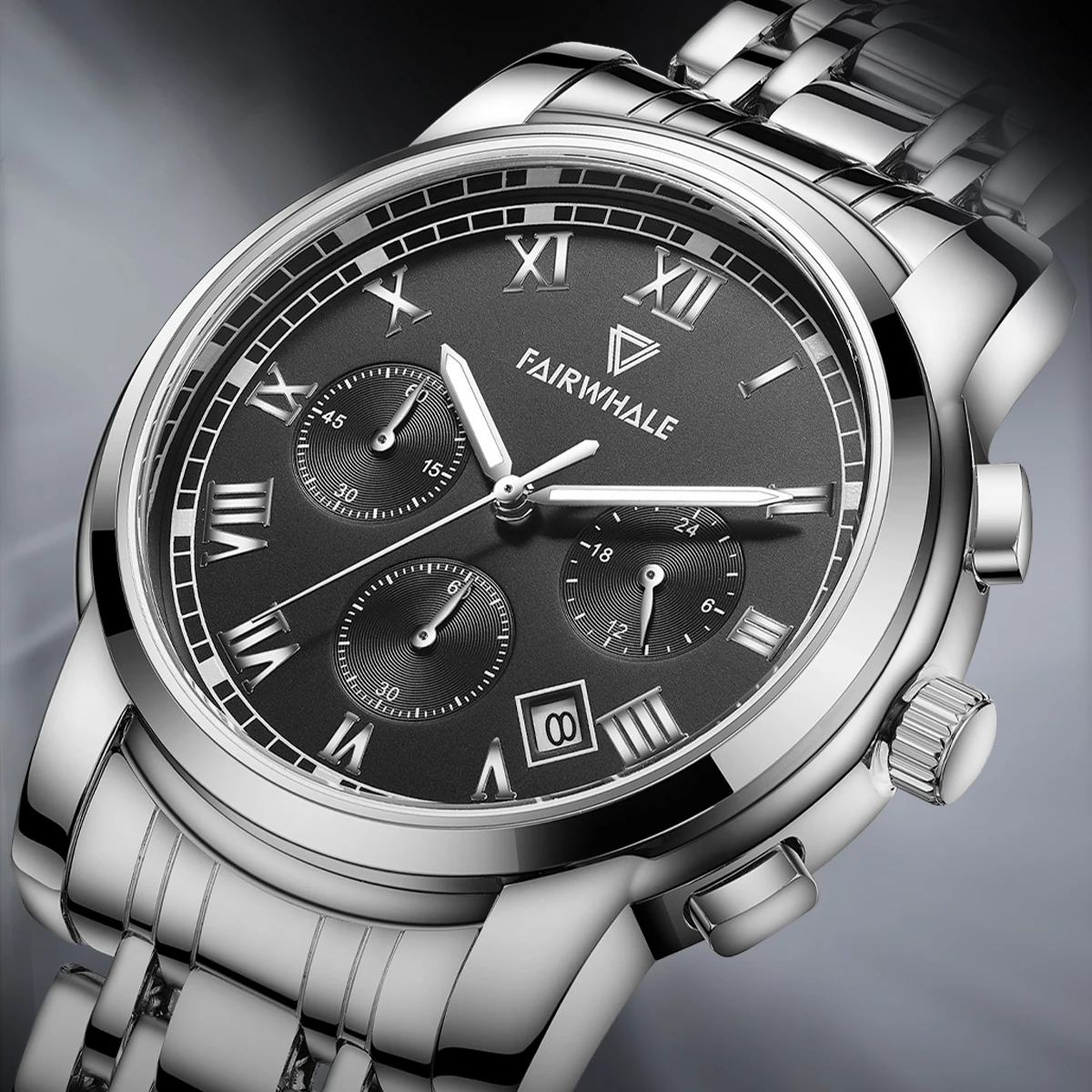 

Mark Fairwhale 5010 Fanshion Date Display Mens Writswatch Chronograph Luminous Waterproof For montre luxe