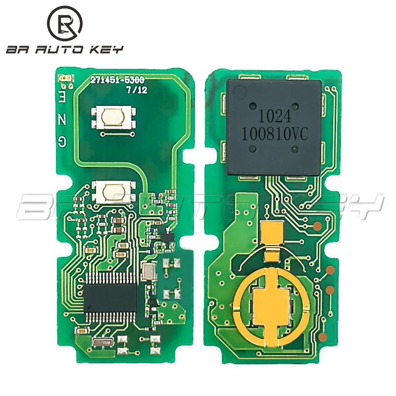 271451-5300 Original 2Button Smart Remote Key for Toyota Prius Aqua Ractis Belta Vitz Key 2003-2010 FSK 314.0MHz OEM Pcb board