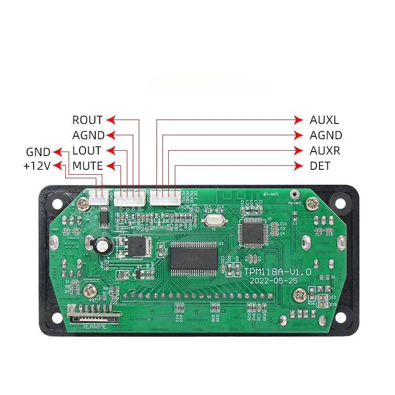 SOTAMIA bezprzewodowa Bluetooth dekodowanie pokładzie USB TF Radio FM cyfrowy dekoder Audio samochodowy odtwarzacz MP3 dla płyta wzmacniacza mocy