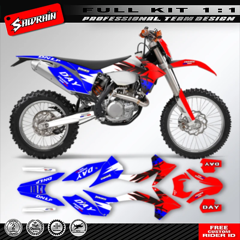 

Мотоциклетные графические фоны Sawrain, наборы наклеек для KTM SX SXF 2011 2012, EXC XCW 2012 2013 003