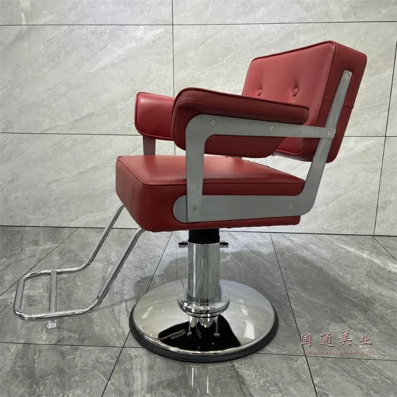 Adjustable Stool Barber Chairs Haircut Hairdressing Hot Dyeing Speciality Barber Chairs Silla Barberia Beauty Furniture QF50BC