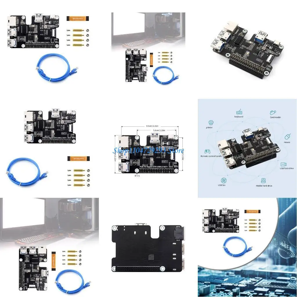 

Y2GD PCIe Expansion Card with 3 USB 3.2 Gen1 And RTL8153B Chip Fast Gigabit Ethernet Connection Easy Install For PCs