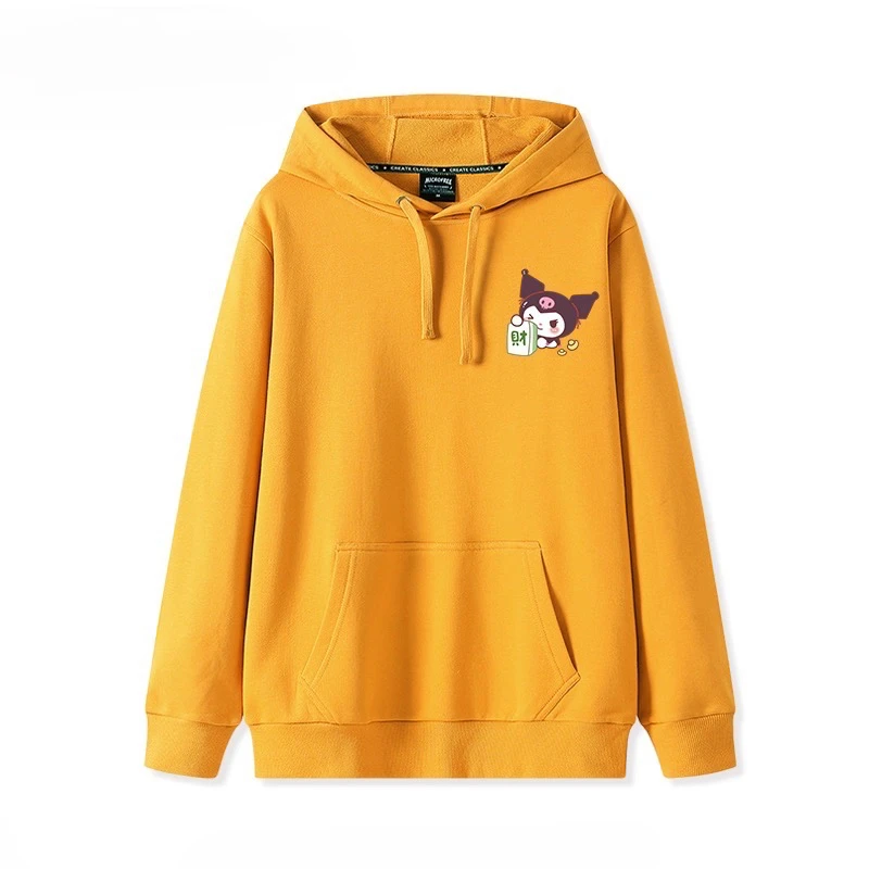 جديد النمط الصيني لطيف سانريو بلدي ميلودي كورومي جونغ الغنية زوجين معطف بقلنسوة فضفاض الصديقات ارتداء الأزواج الذكور والإناث #5