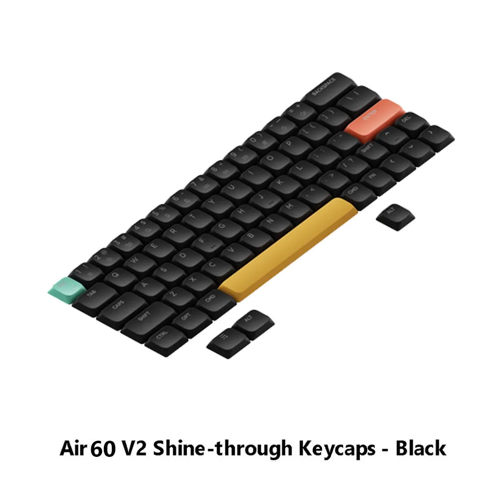 Imagem -03 - Nsa Brilho-através Keycaps Air60 v2