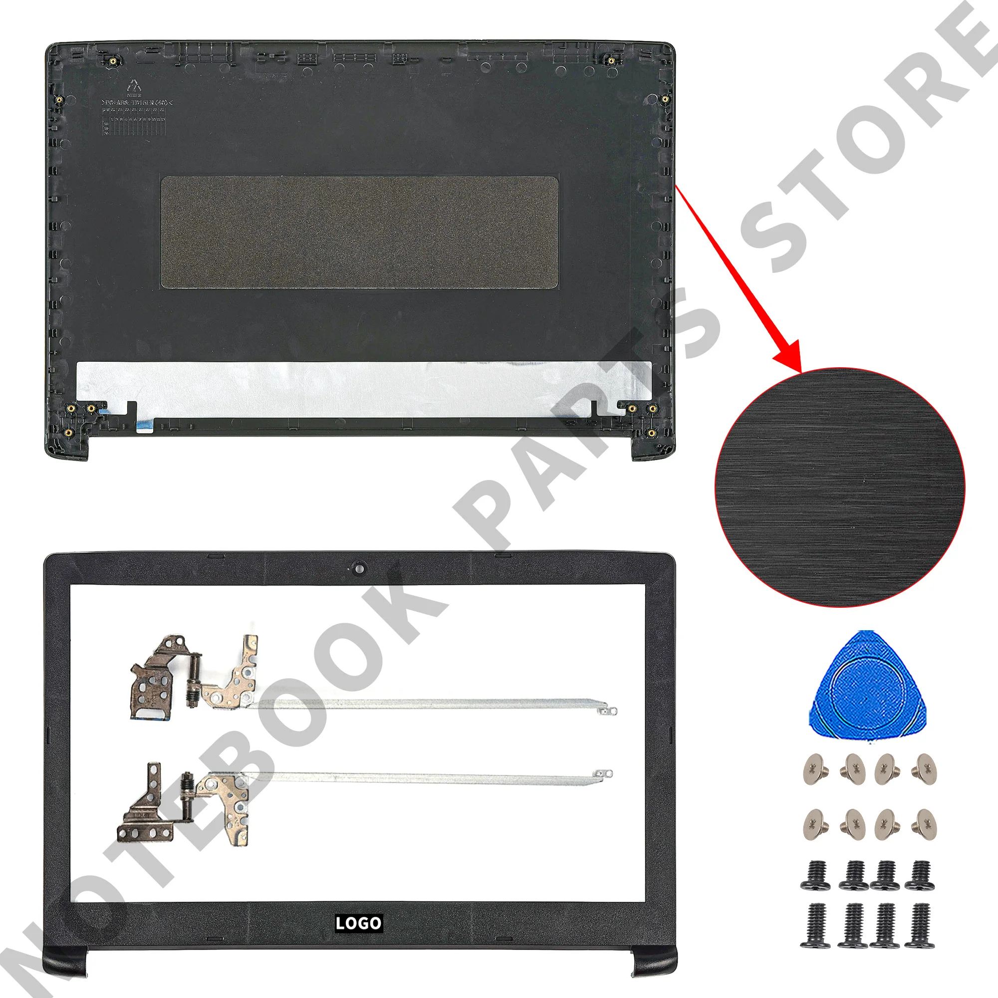 N17C4 Cover For Aspire 5 A515-51 A515-51G A315-51 A315-53 A515-41G A615 A615-51G Top case LCD Front Bezel Hinges Replace Part