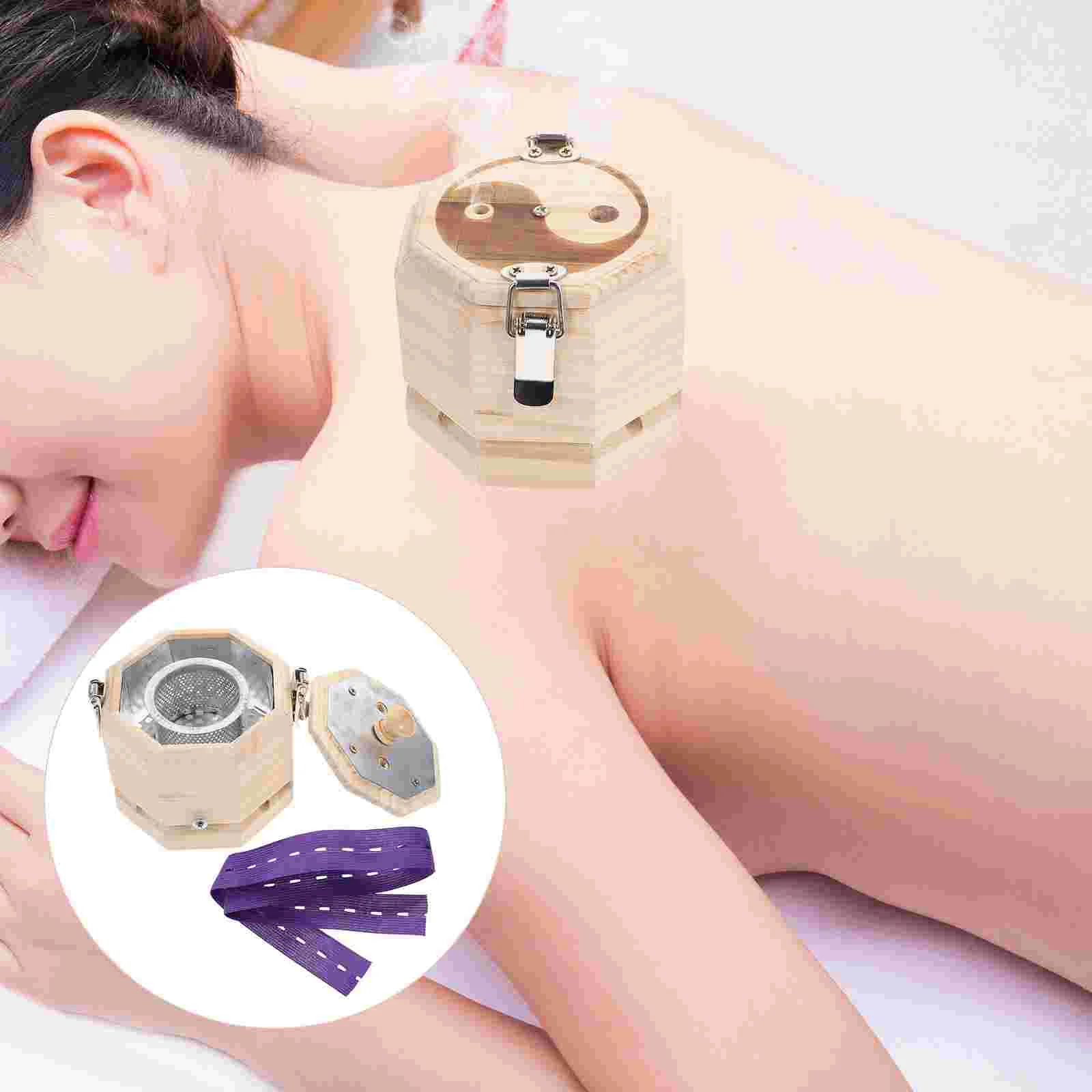 

1pc Household Moxibustion Box Navel Belly Moxa Wormwood Box Moxa Therapy Tool moxa cone burner moxa cone holder