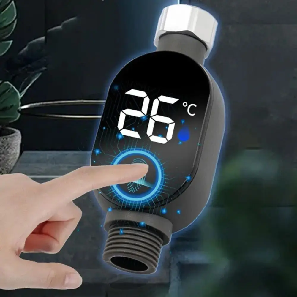 Stainless-Steel Water Temperature Gauge Precise Measurement Waterproof LED Display Thermometer Touch Control LED