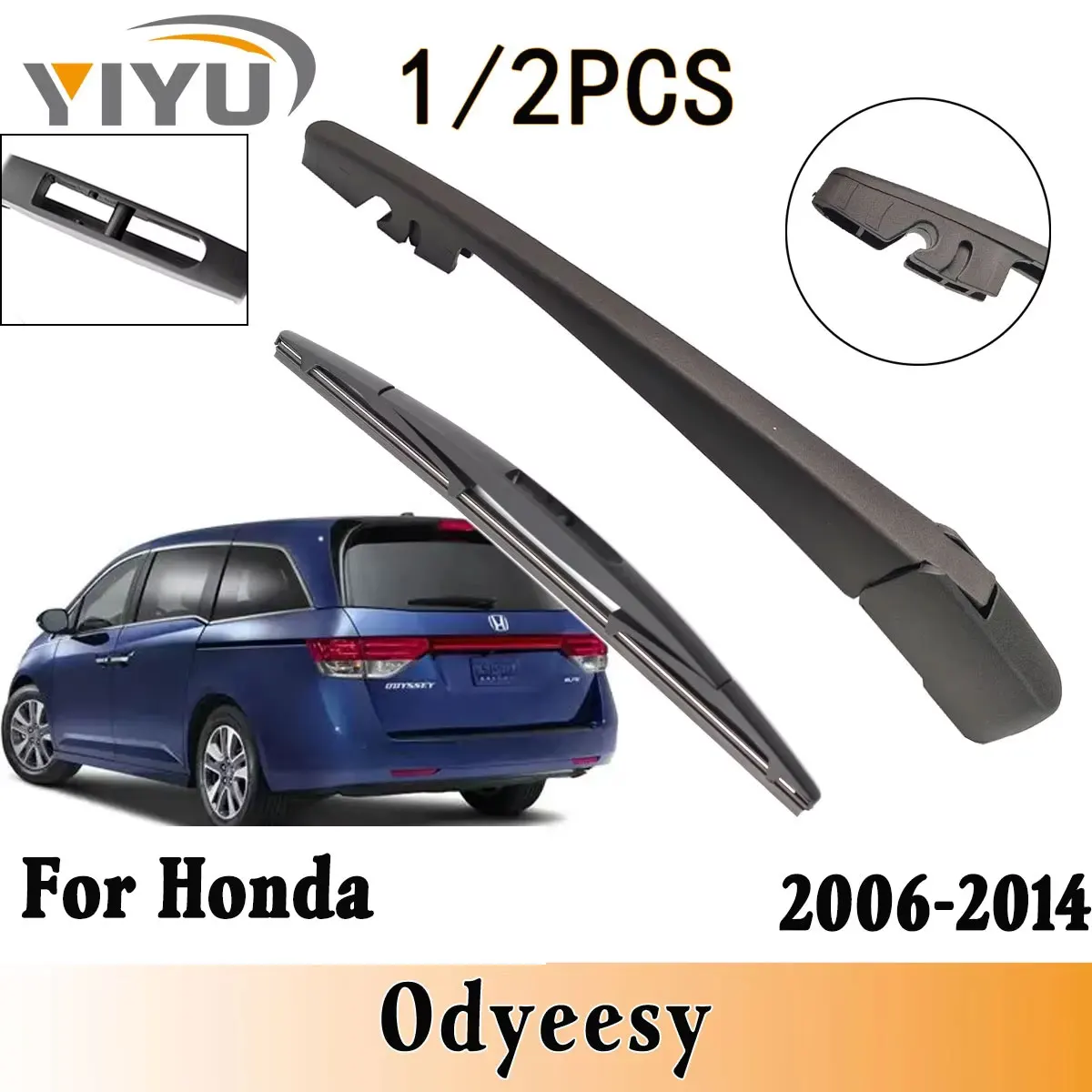 1/2 قطعة ممسحة الزجاج الأمامي الخلفي شفرة ممسحة طقم أذرع لهوندا Odyeesy 2006--2014 الزجاج الأمامي النافذة الخلفية فرش
