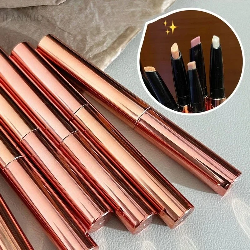 Glinsterende oogschaduwpen Gezichtsmake-up Markeerstift Stick Langdurige glanzende diamant Roze Zijderups Champagne Gouden Eyeliner Gelpen