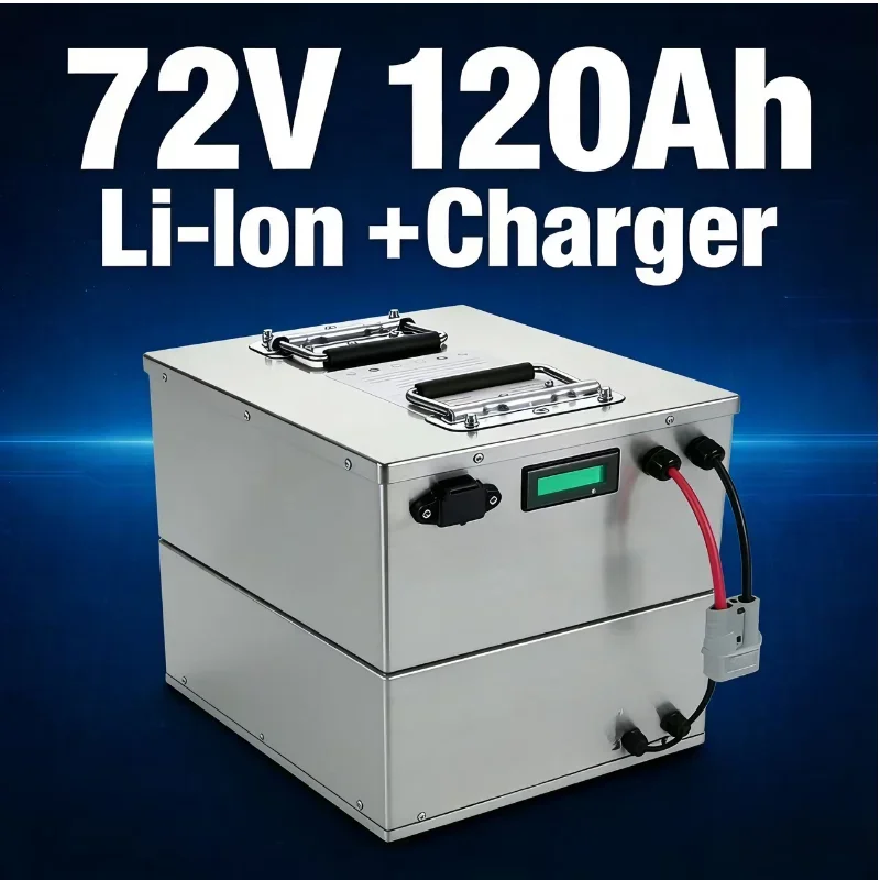 72V 120Ah 120A Lithium Ion Battery with Charger – 6000-8000W High-Capacity Electric Forklift Energy Solution