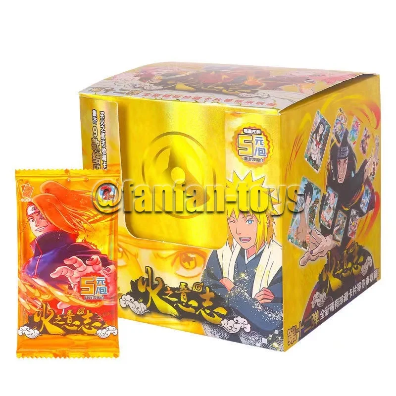 5/25/100 Pcs Naruto Cartoon Card Shippūden Ninja Kakashi TCG SR Rare Trading Collection Cards Battle Carte for Children Gift Toy