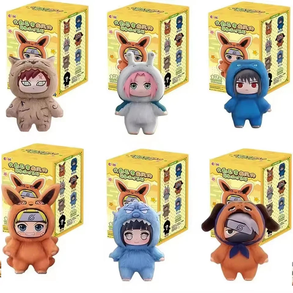 

Топ Hot Eaki Naruto Blind Box Shippuden Beast Party Series Плюшевая кукла Симпатичные подарочные украшения ручной работы на заказ для мужчин и женщин Новый