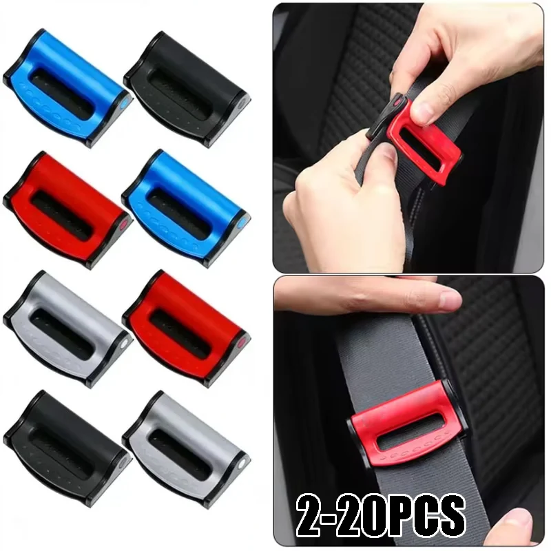 Car Seat Belt Lock Anti-Slip Clip Universal Fit Simple Buckle for Safety Belt Firm Reliable Clasp for Auto Seatbelt Quick