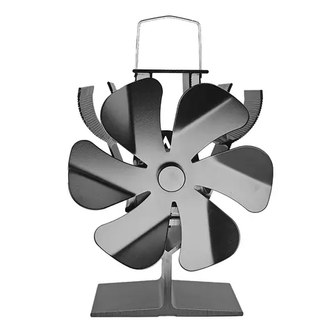 6-bladig värmefläkt för spisar, enkel spisfläkt för eldstäder, multifunktionell spisfläkt för uppvärmning av hemmet 10 best sales öppen spis med fläkt - №10