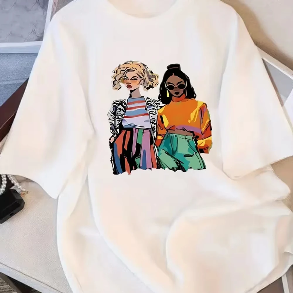 

Camiseta casual para mujer con estampado gráfico único manga cortacorte holgadoligeraperfecta para otoño de 2025tops casuales