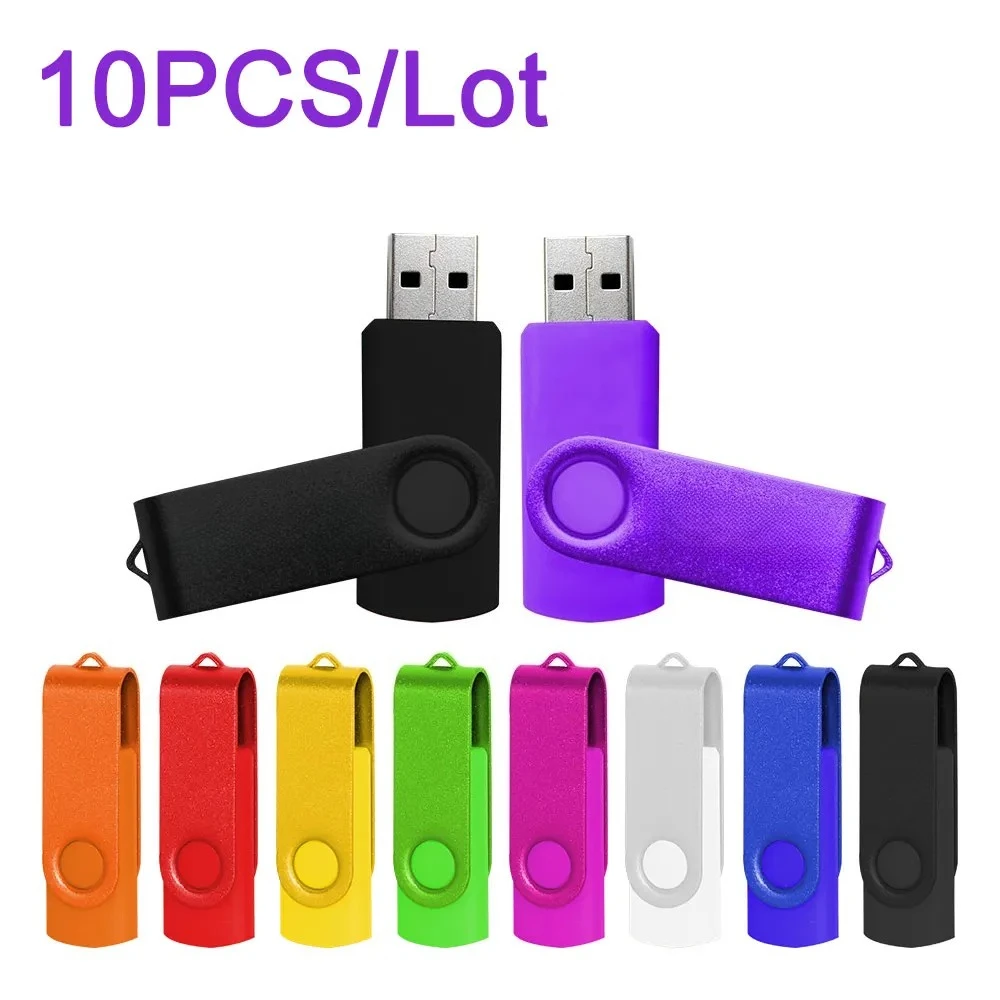 

10 Pcs/lot USB 2.0 Flash Drive128MB 64GB Pen Drive 16GB Pendrive 32GB Disk USB Stick 1GB 2GB 4GB 8GB Memory Flash Disk Free Logo