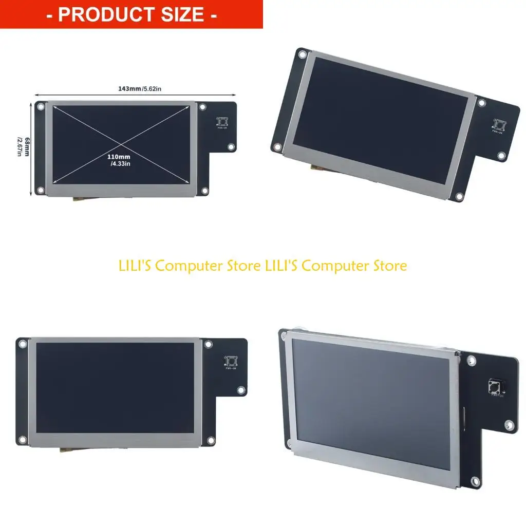 

A52B Plastic Display ScreenDriver Module For AD 5M 4.3inch Screens Creative Work