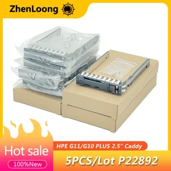 Caddy HDD escalade pour HPE Proveant, P22892, 232720, 2.5 pouces, DL320, DL340, DL380, DL385, Gen10 Plus, G10, V2, DL360, G11, Nouveau, Lot de 5 pièces