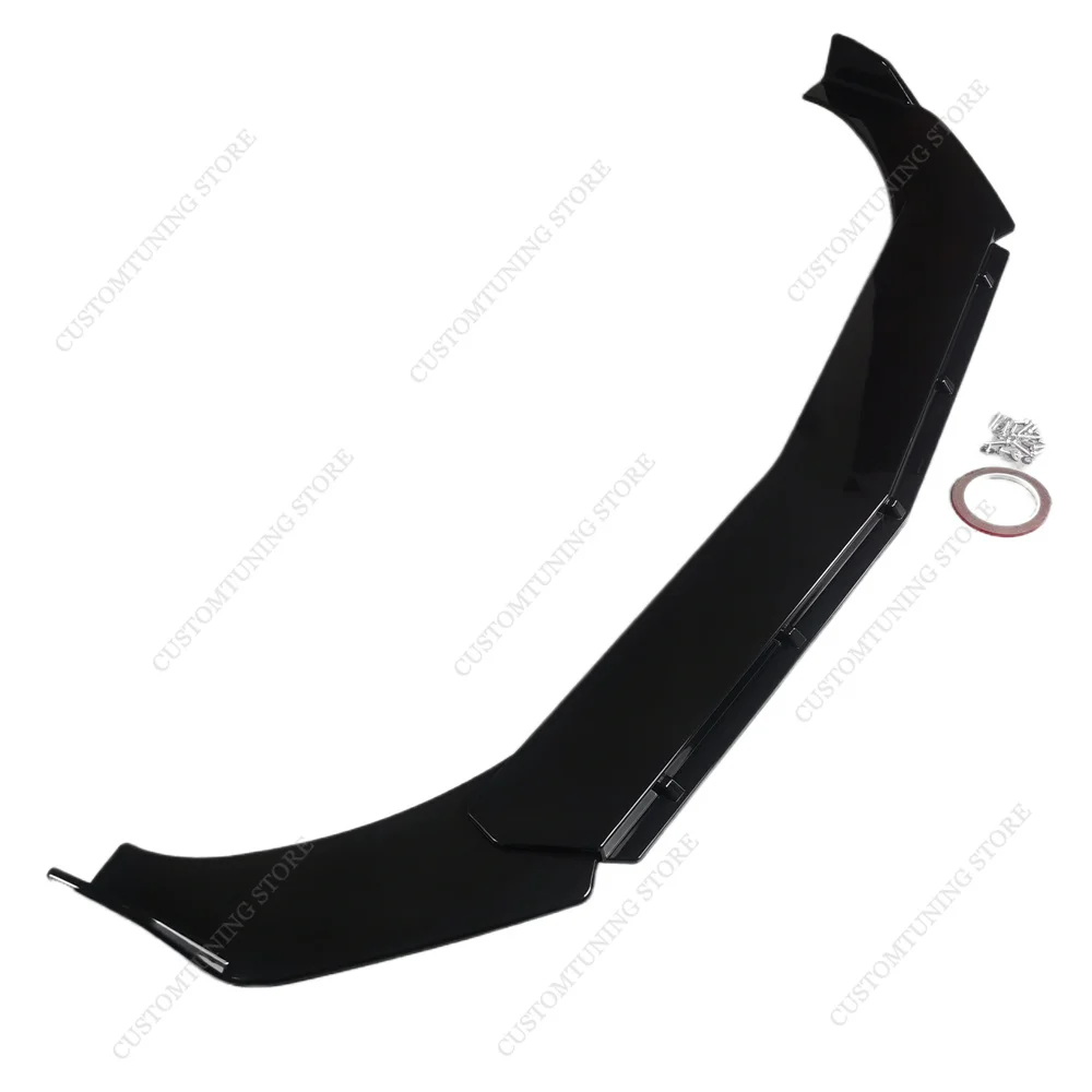 For Audi TT 8J 8N Racing Style 3Pcs Front Bumper Lip Spoiler Splitter Diffuser 1.8T 2.0TFSI 3.2FSI 1998-2014 Bodykits Tuning