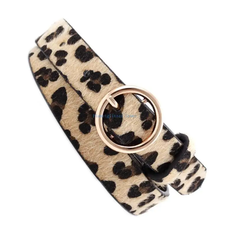 

652B Stylish Wasit Cincher Ladies PU Leather Waist Belt Adjustable for Casual Outfits