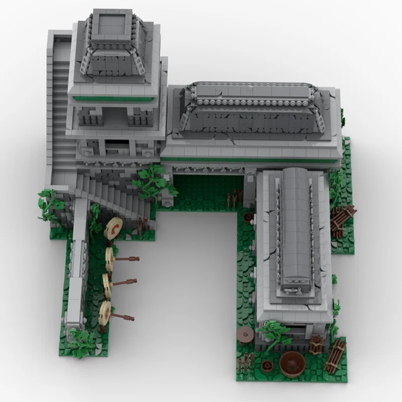 4843 PCS City Street Age Of Archery Range MOC Customize Modular Building Block Simple Design Model DIY Boys Toy Christmas Gift