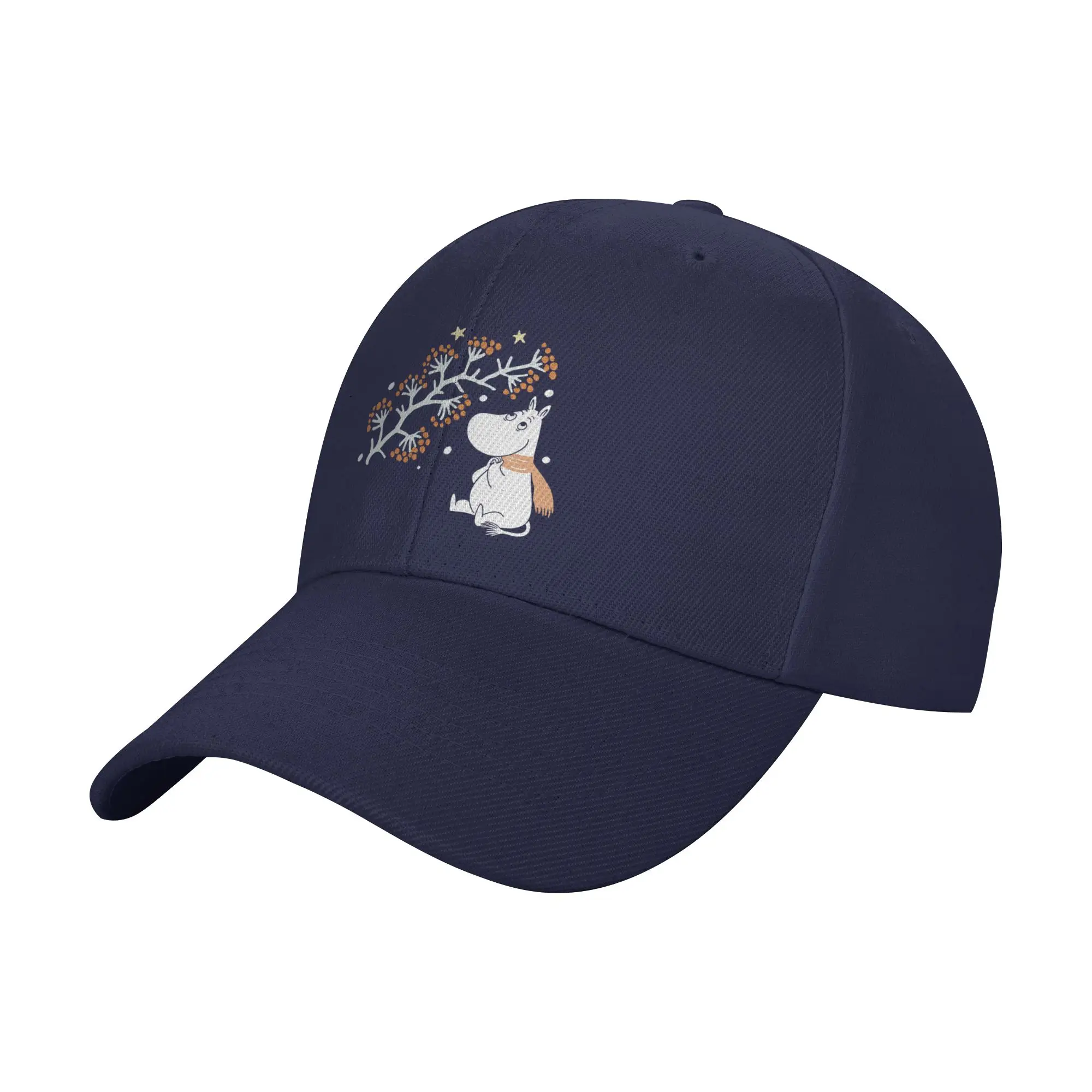 Moomings Moomintroll Moomin's First Snow Autumn Hats Unisex Vintage  Hats Sun Hat Dad Hat Adjustable Polyester Baseball Cap