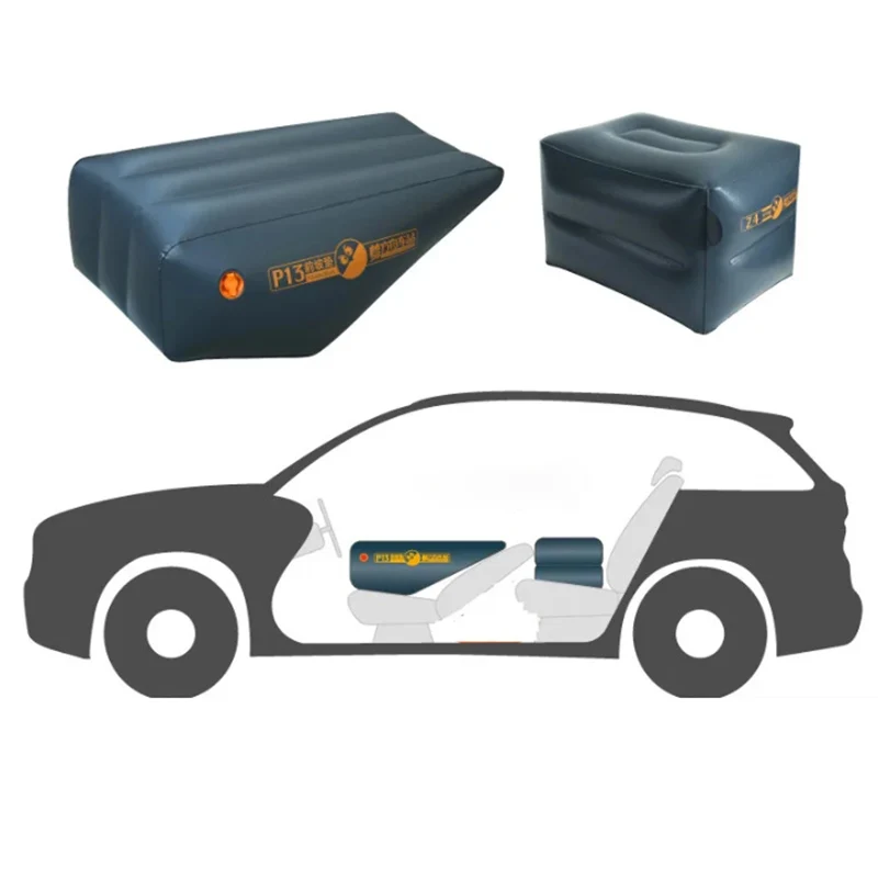 Car Inflatable Mattress Car Gap Filling Pad Rear Seat Footstool Car Travel Camping Air Bed Cushion Trunk Booster Cushion