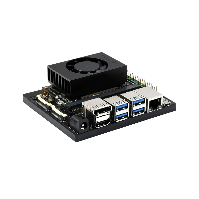 Original 8/16GB NVIDIA Jetson Xavier NX 16 GB Dev Kit with 128G SSD Power Adapter and Cooling Fan Board Development Kits