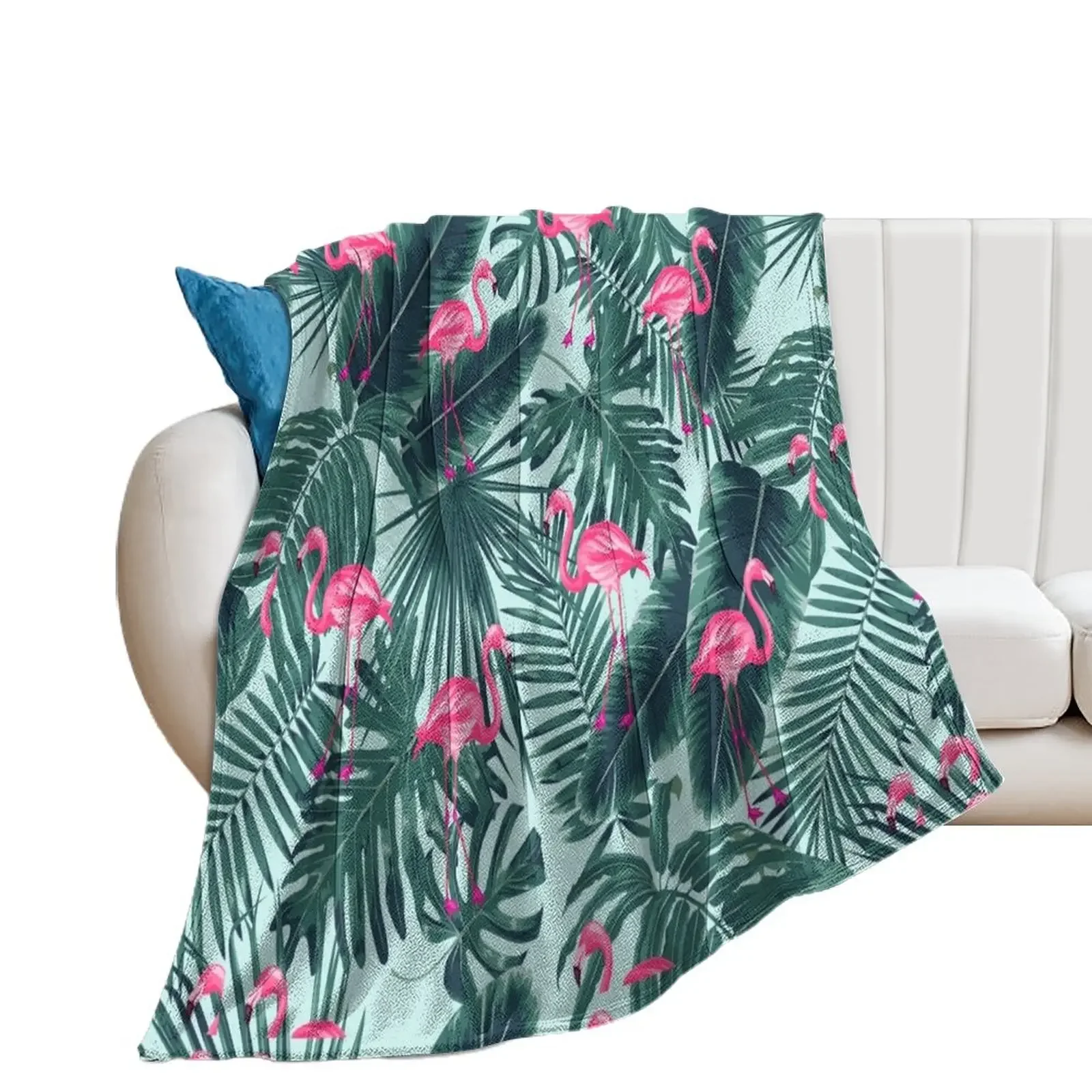 

tropic abstract flamingo Throw Blanket Soft Plaid Blankets Sofas Of Decoration for winter Thins Blankets