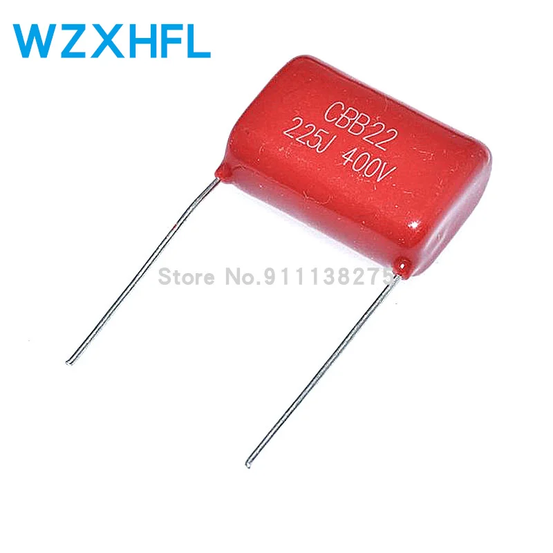 

10PCS 400V225J 2.2UF Pitch 20M 225J400V 225 400V 2200PF CBB Polypropylene film capacitor