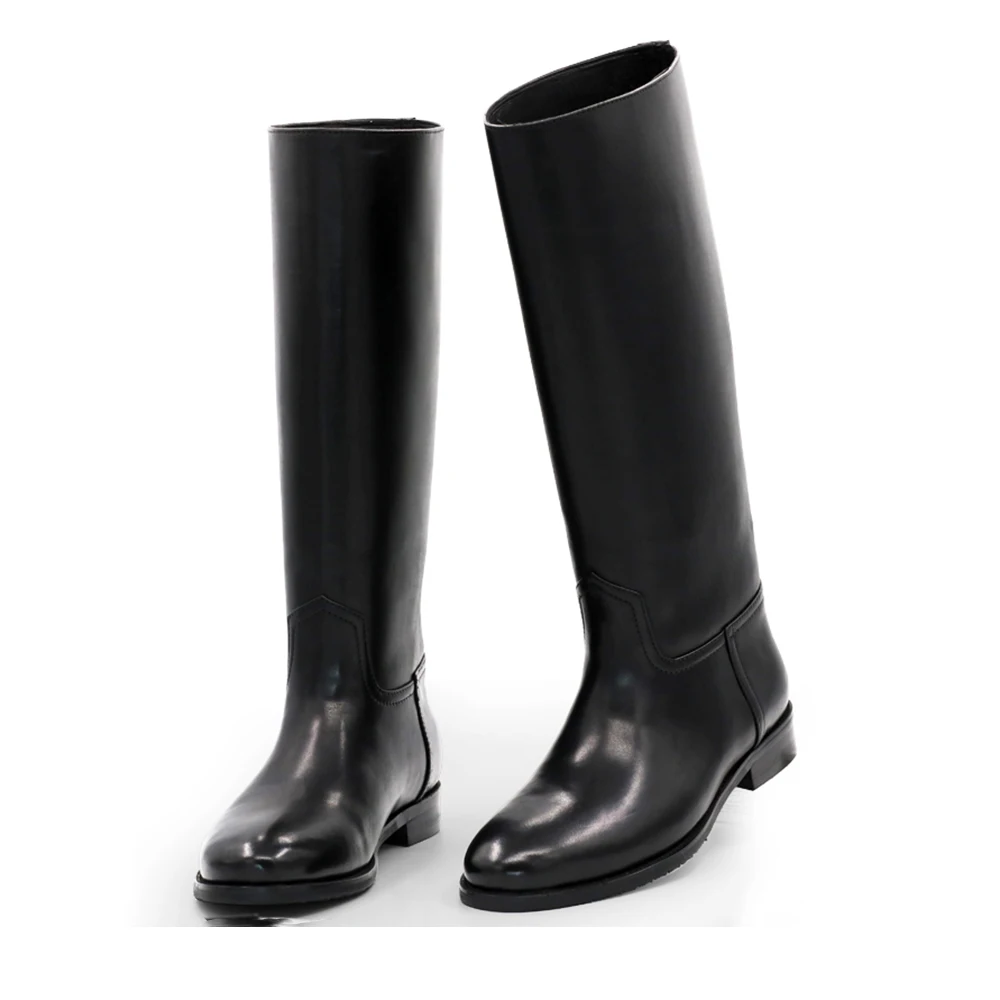 GERMAN Officer EM LEATHER COMBAT BOOTS Knight SHOES RIDING BOOTS