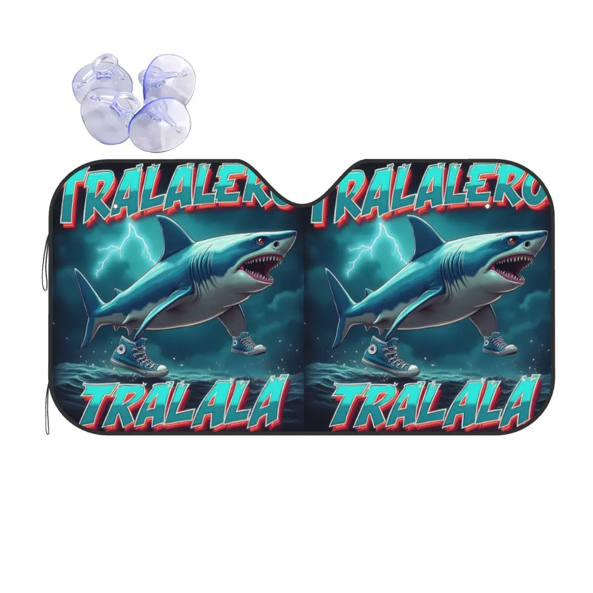 

Tralalero Tralala Bootleg Brainrot Sunshade Windscreen Car Front Windshield Window Sun Visor Accessories Covers