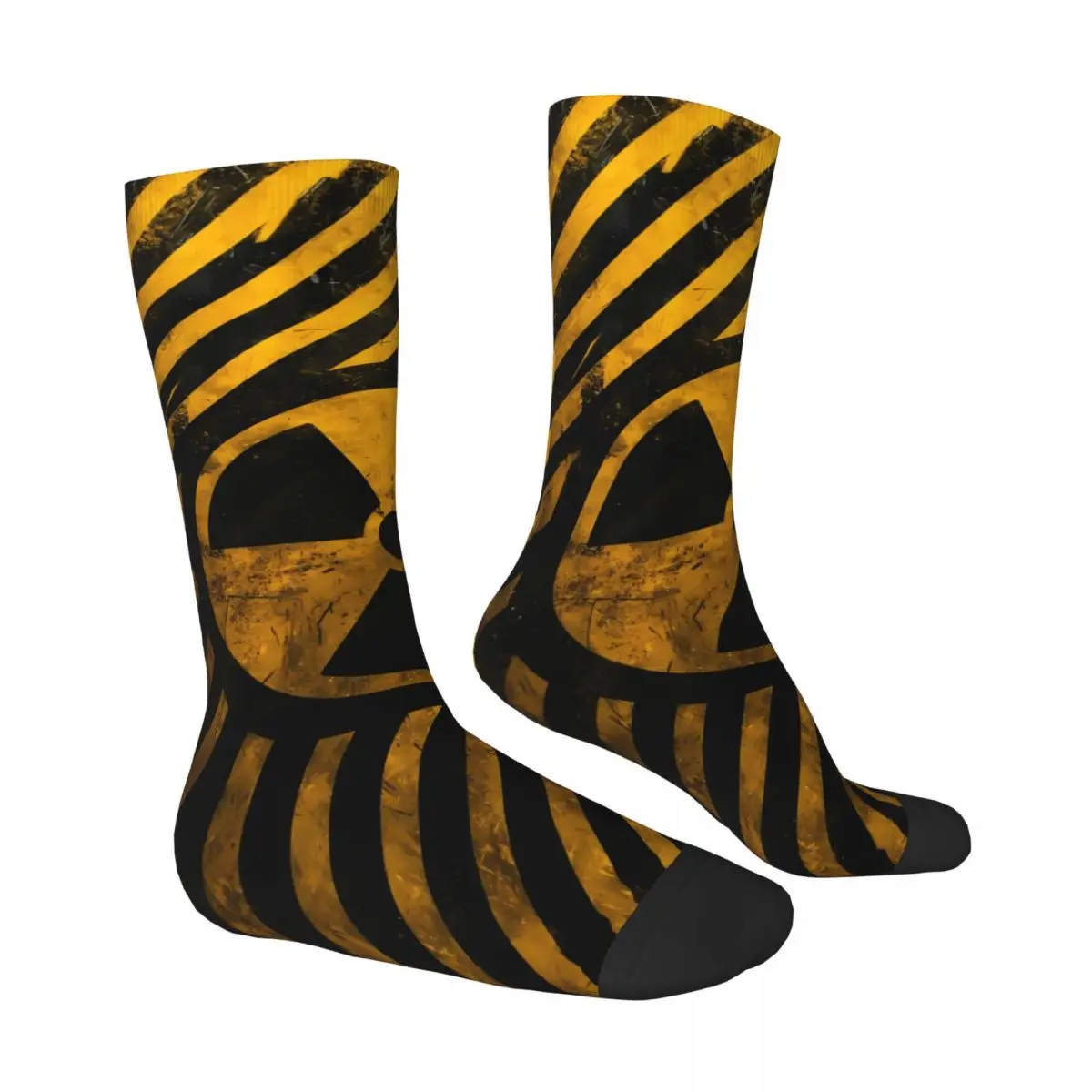 Warning Sock Printed Man Polyester