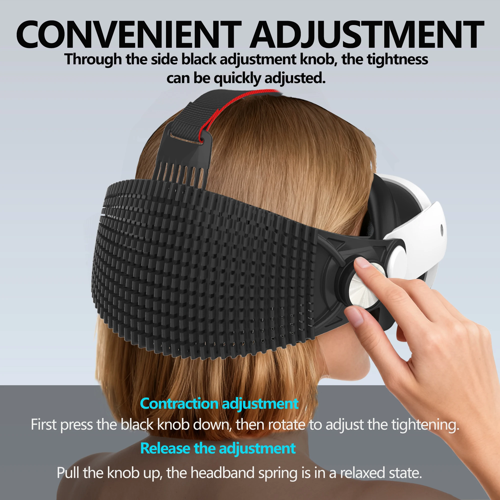 Suitable for Meta Quest 3/Quest 3S Elite Head Strap Accessory, Soft and Comfortable to Relieve Pressure, Allowing You to Lie Dow