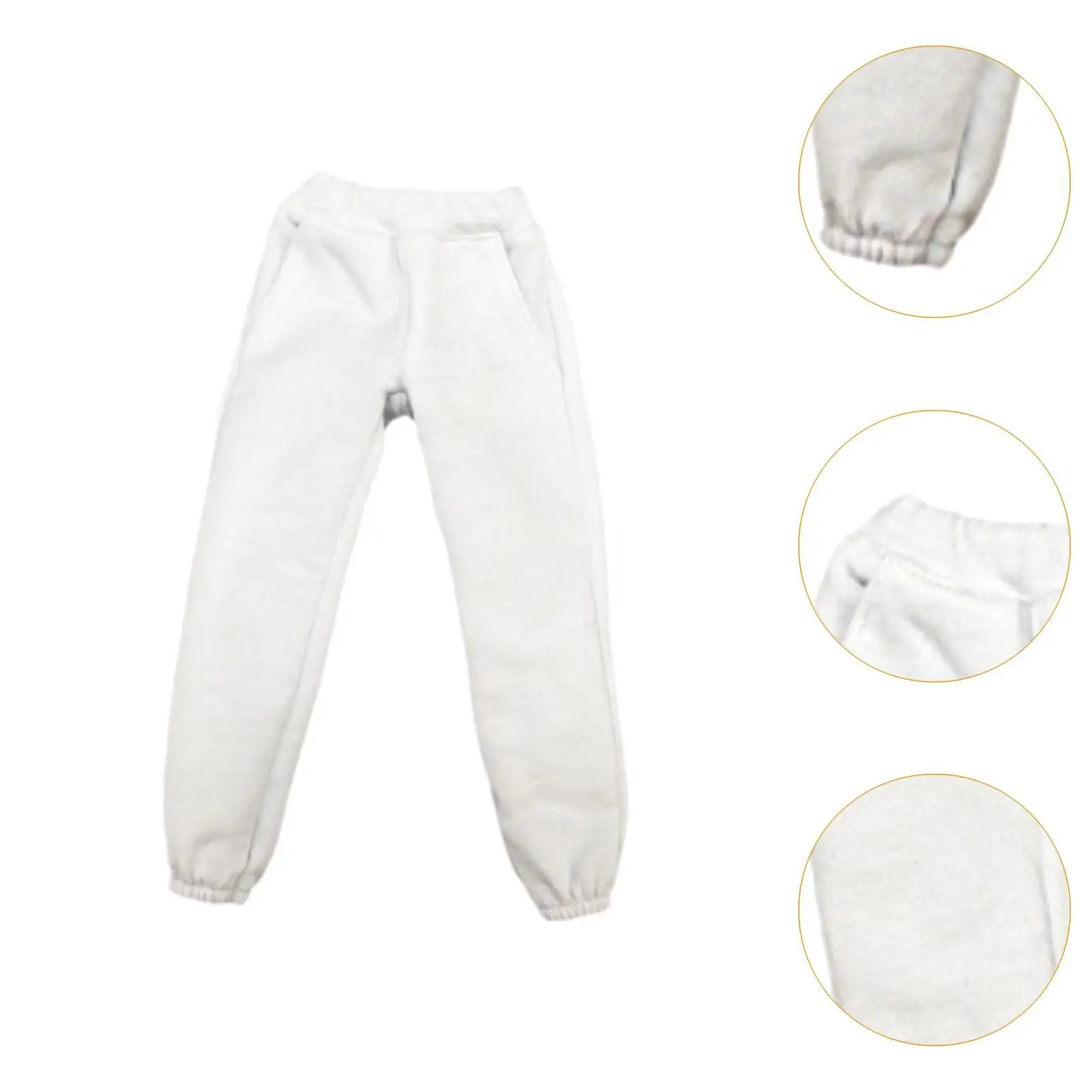

1/6 Scale Figure Joggers Pant Dress up Casual Mini Travel Pants Cosplay Mini Long Pants for 12inch Male Figures Accessories