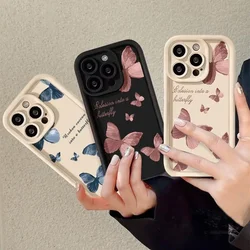 Retro Butterfly Soft Case For Xaiomi Redmi 12 13C 12C 10C 9C 9A 9T Note 13 Pro Plus 5G 12S 9S 10S 11S 8 10 11 A1 A2 A3 Pro Cover
