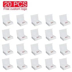 JASTER 20PCS LOT Crystal Pen Drive 128GB White Box USB Flash Drives 64GB Free Custom Logo Memory Stick 32GB 16GB Creative Gift