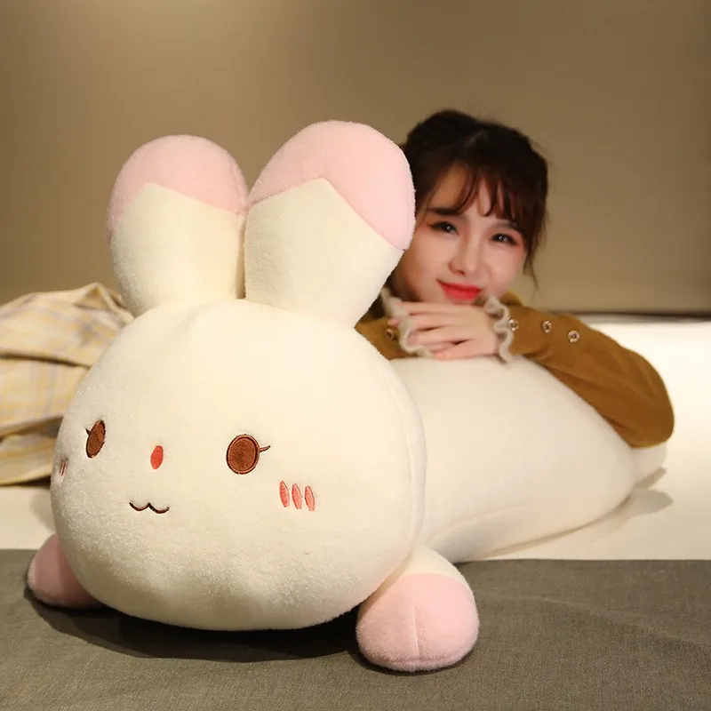 

35-90cm Cartoon Plush Rabbit Dolls Cute Lying Bunny Rabbits Stuffed Soft Animal Toy Sleeping Pillow Birthday Christmas Girl Gift