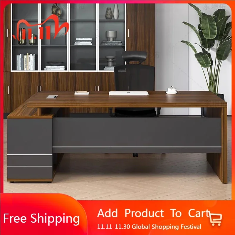 

Wooden Study Office Desk Modern Standing Executive Conference Office Desk Luxury Organizers Large Meuble Bureau Home Furniture