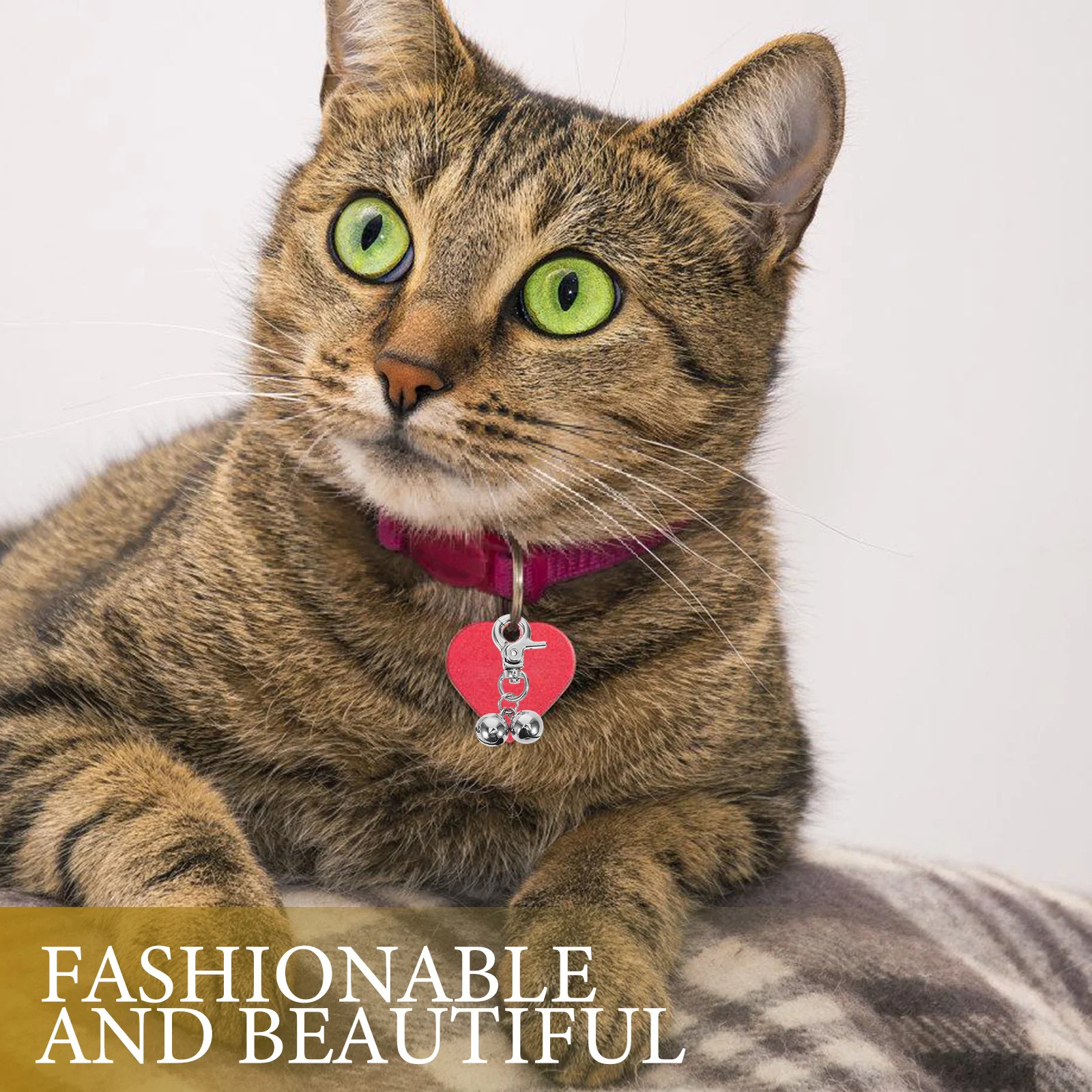 

2pcs Stainless Steel Bells Pet Collar Silver Nickel K22 Buckle 12mm Round Small Bell Hanging Accessories Christmas Dog Cat