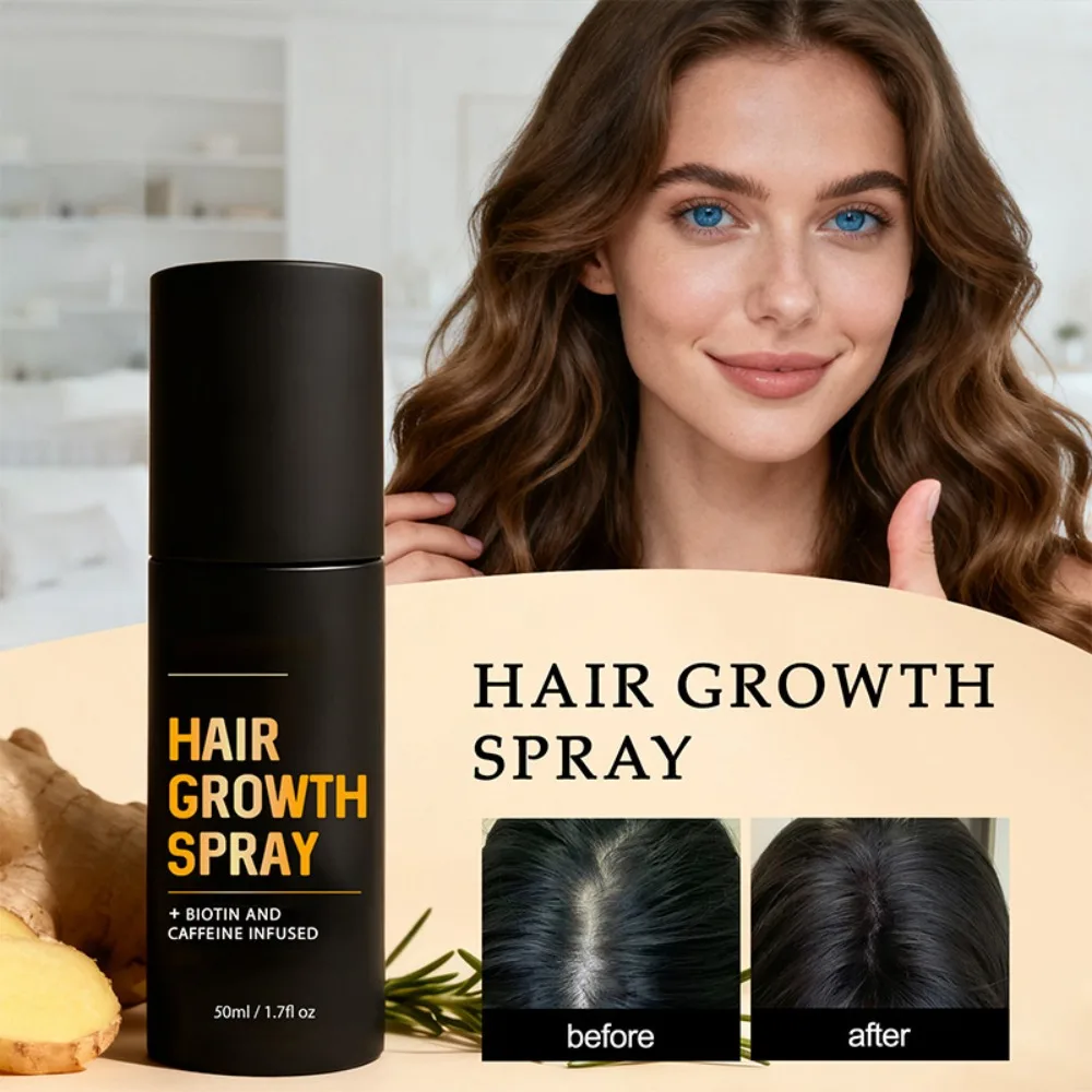 50ml Hair Spray Care Essence Liquid Strengthening Hair Regrowth Roots Promote Spray for Anti Hair Loss Nourishing Scalp Repair