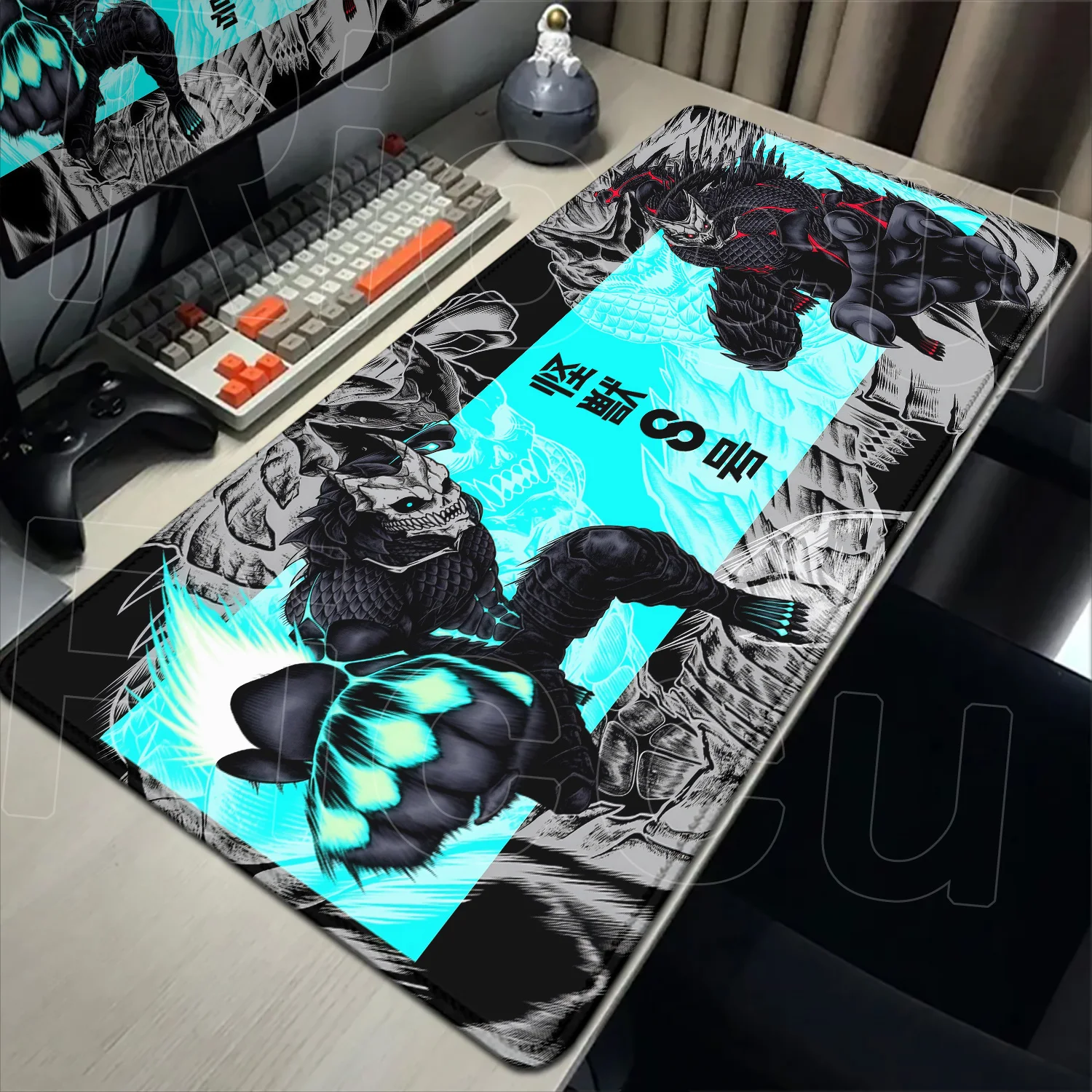 XXL 40X90CM Anime Mousepad Large Gaming K-Kaiju No. 8 Mouse Pad LockEdge Rubber accessories Computer Keyboard Table Desk Mat rug