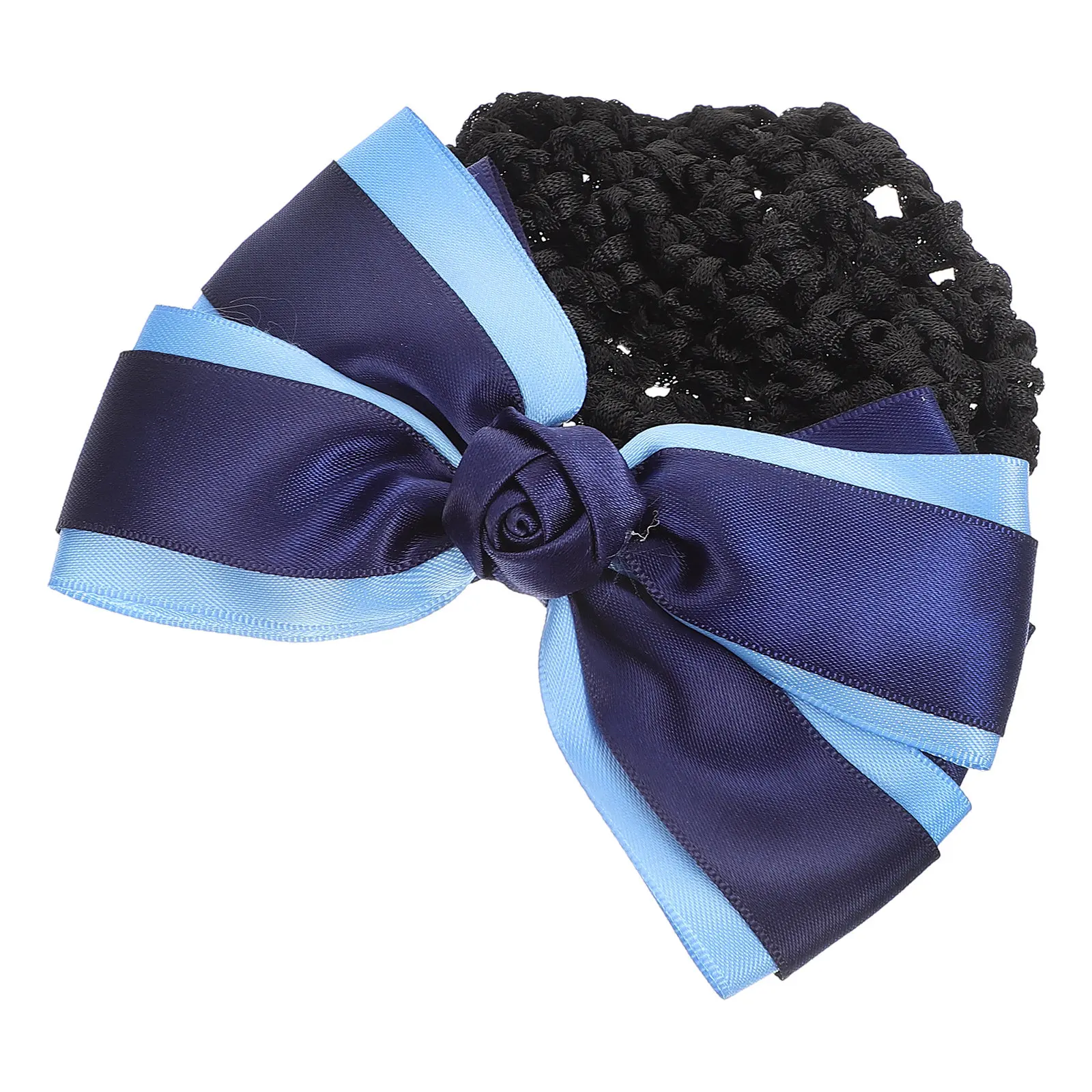 

Сетка-бант для волос, женская, сетчатая, вязаная крючком, модный аксессуар для волос, дышащая, удобная, для отелей, банков, больниц, медперсонала