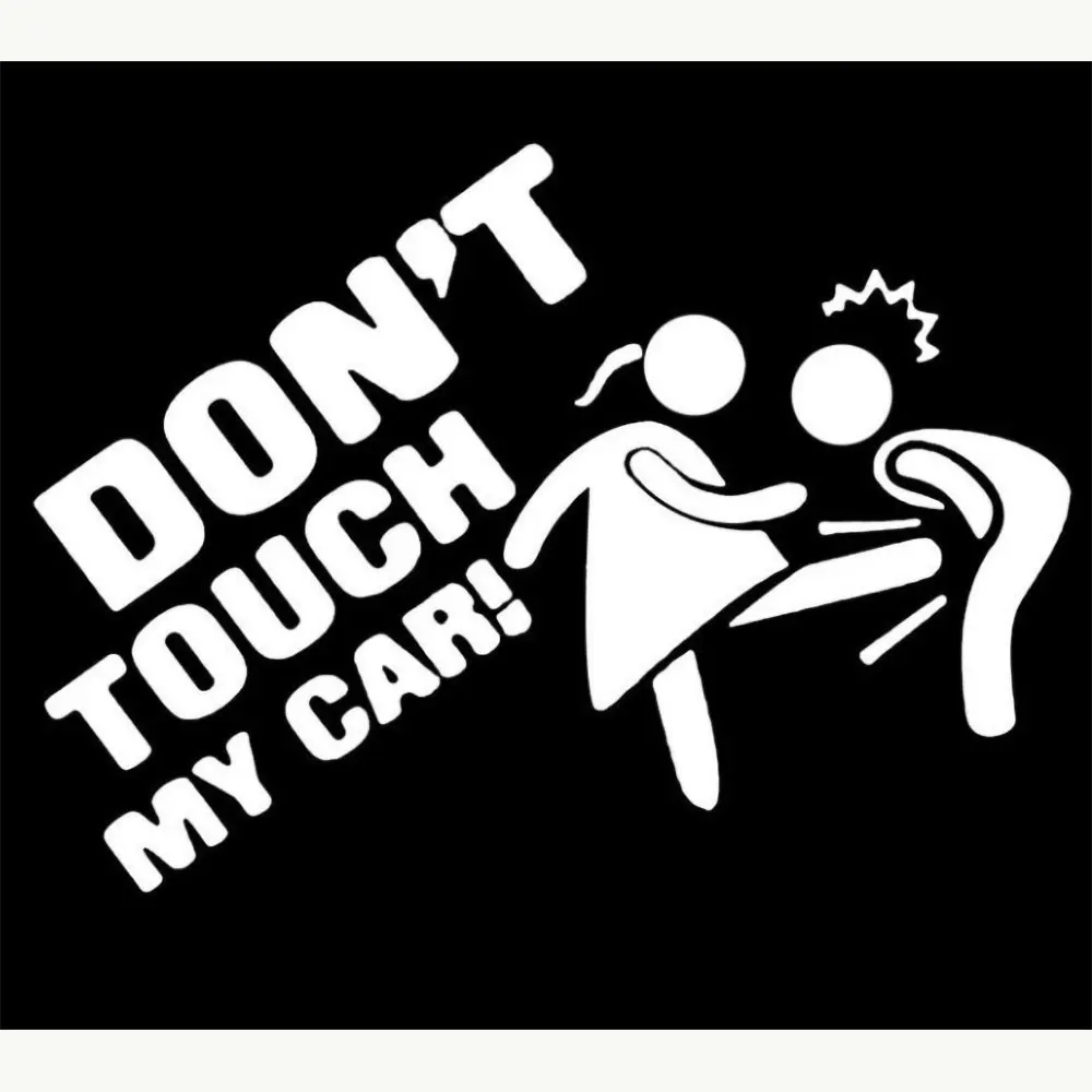 Funny Car Sticker Dont Touch My Car Decals Stickers Creative Auto Decal Exterior Decoration Car Window Accessories - view 5