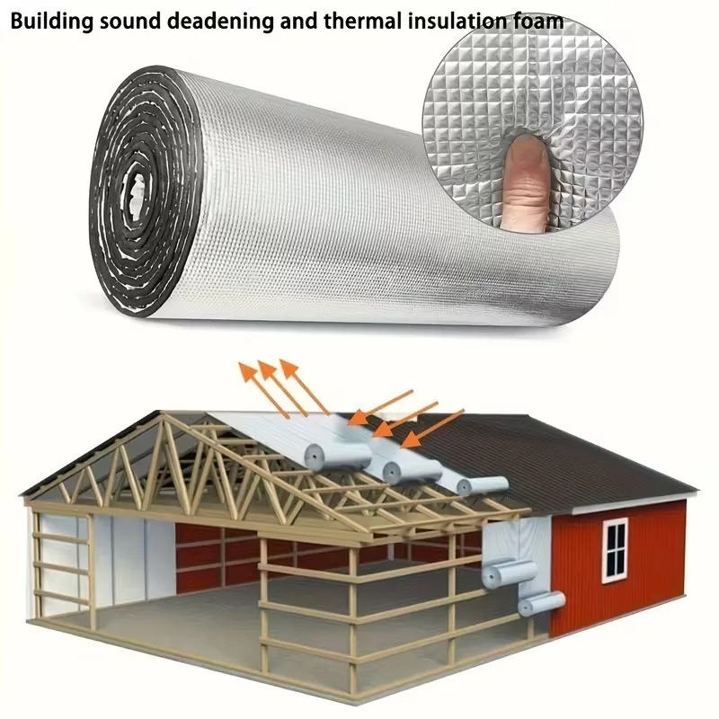 5/10mm Car Sound Proof Mat Deadener Heat Noise Insulation Deadening Mat Hood Closed Cell Foam Accessories